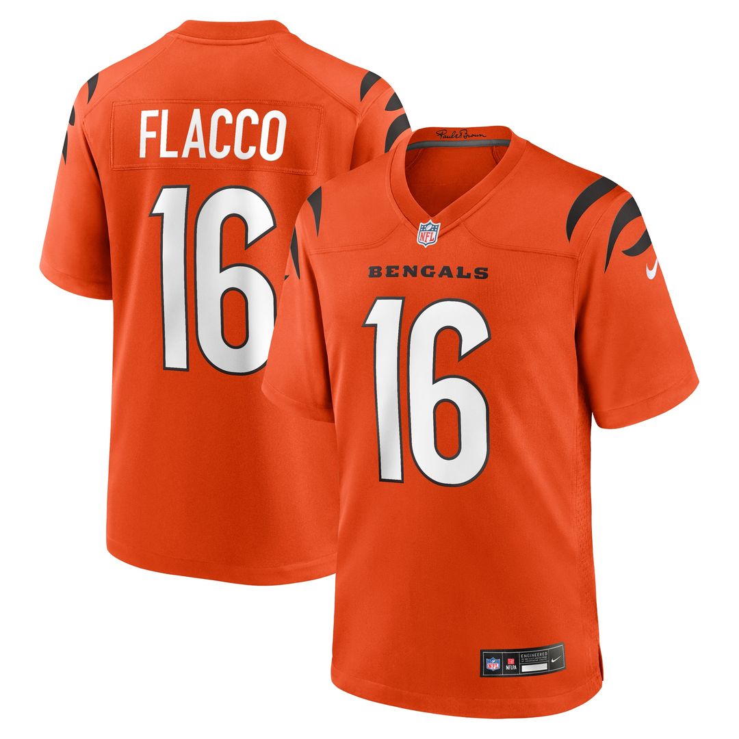 Joe Flacco Cincinnati Bengals Nike Alternate Game Jersey -  Orange