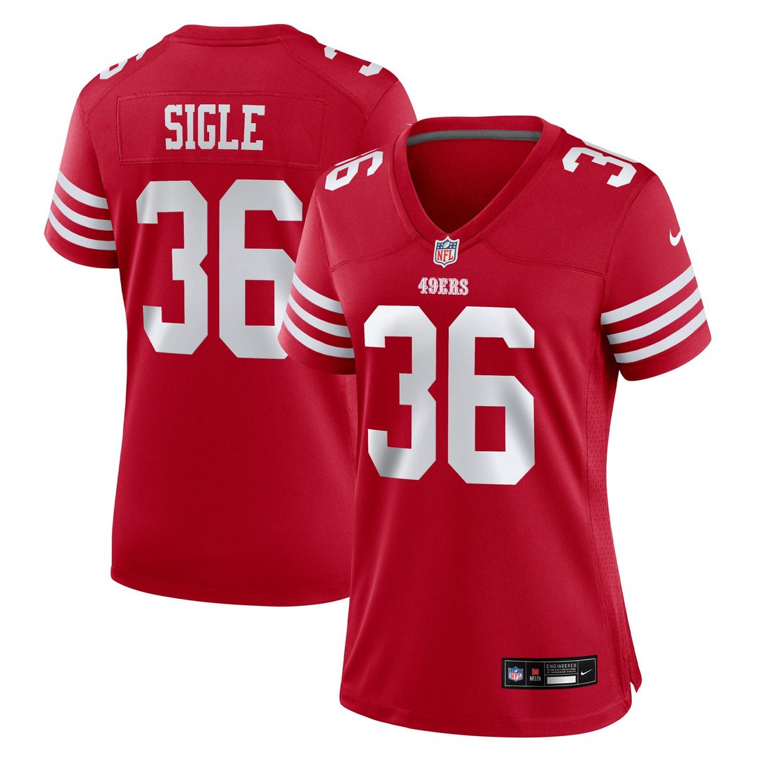 Marques Sigle San Francisco 49ers Nike Women's Team Game Jersey -  Scarlet