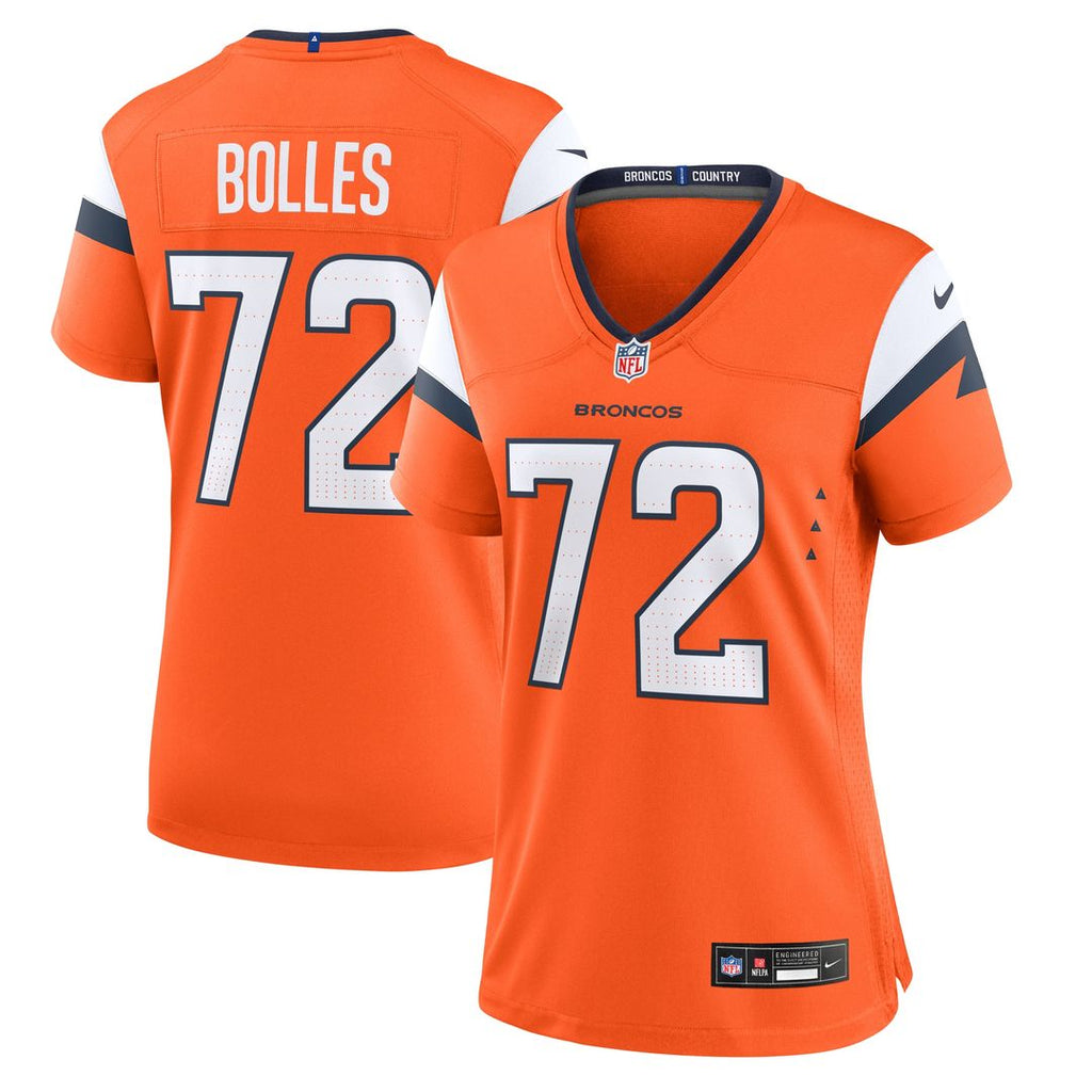 Garett Bolles Denver Broncos Nike Women's Team Game Jersey -  Orange