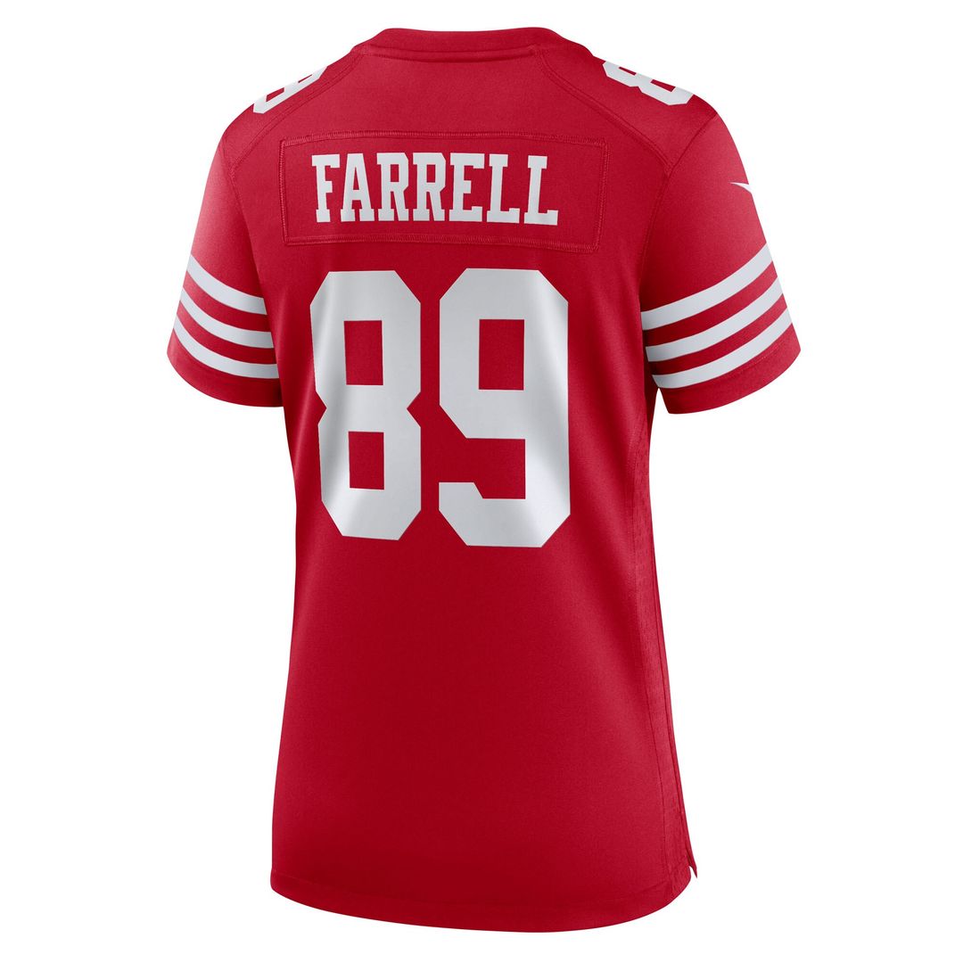 Luke Farrell San Francisco 49ers Nike Women's Team Game Jersey -  Scarlet
