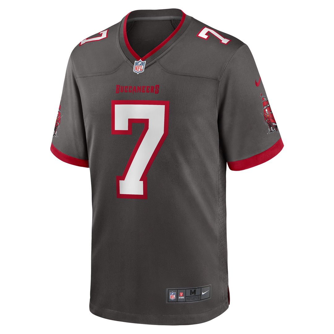 Bucky Irving Tampa Bay Buccaneers Nike Alternate Game Jersey -  Pewter