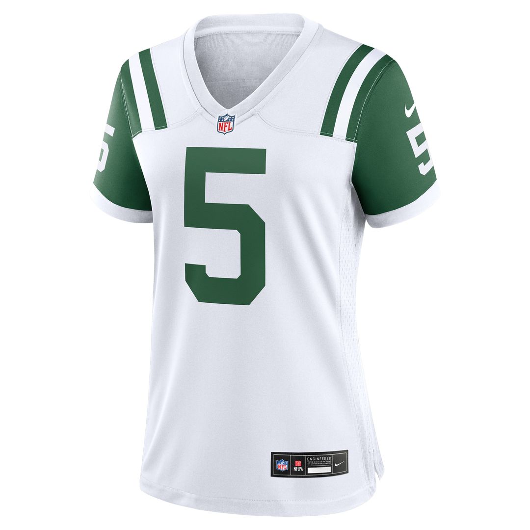 Garrett Wilson New York Jets Nike Women's Classic Alternate Game Jersey - White