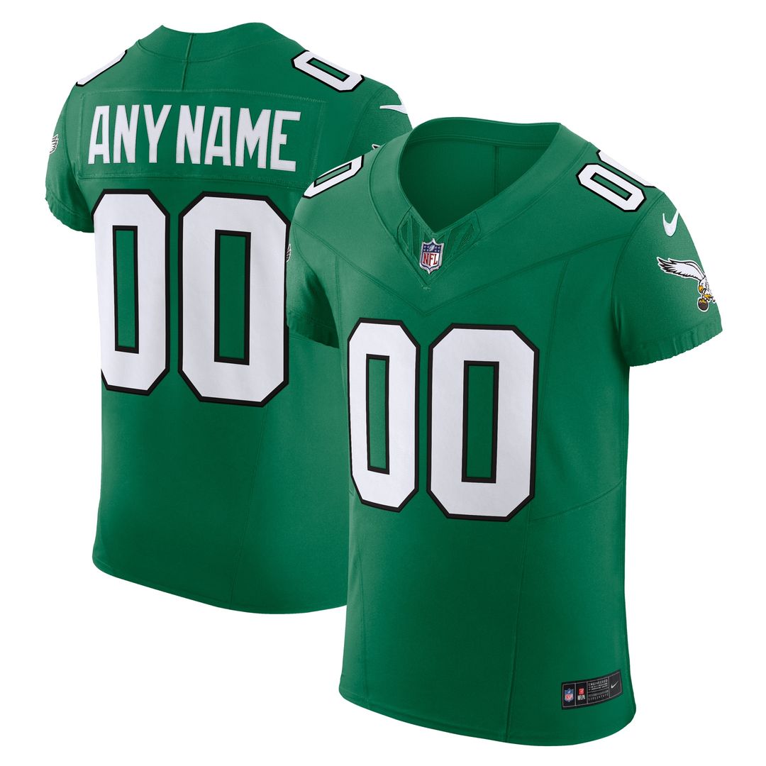 Philadelphia Eagles Nike 2nd Alternate Vapor F.U.S.E. Elite Custom Jersey - Kelly Green