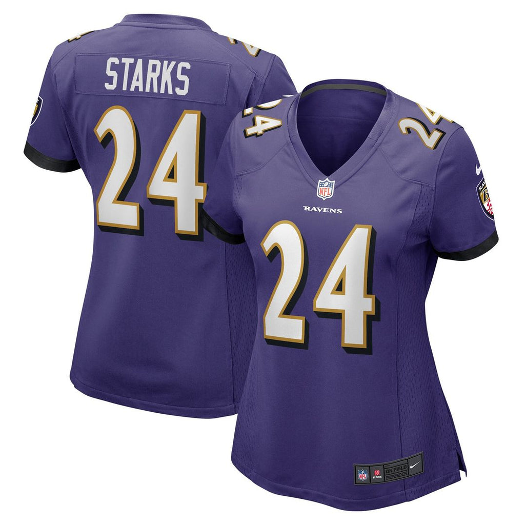 Malaki Starks Baltimore Ravens Nike Women's Team Game Jersey -  Purple