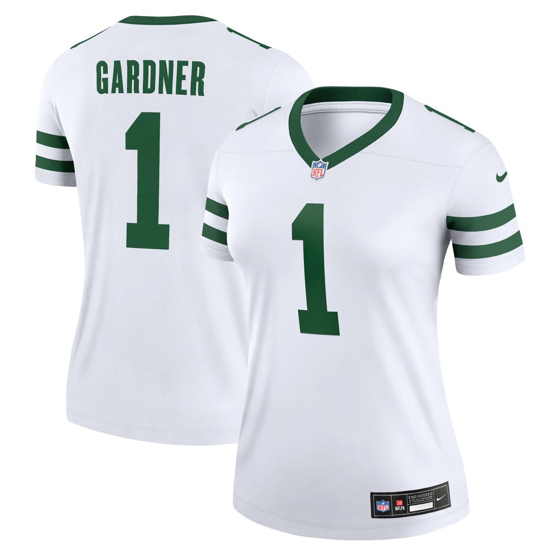Ahmad Sauce Gardner New York Jets Nike Women's Legend Player Performance Top - Legacy White