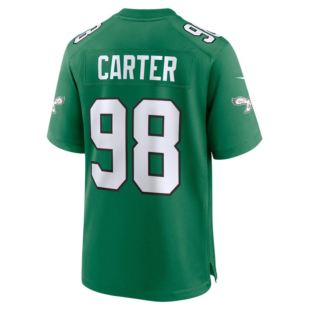 Jalen Carter Philadelphia Eagles Nike Alternate Game Jersey - Kelly Green