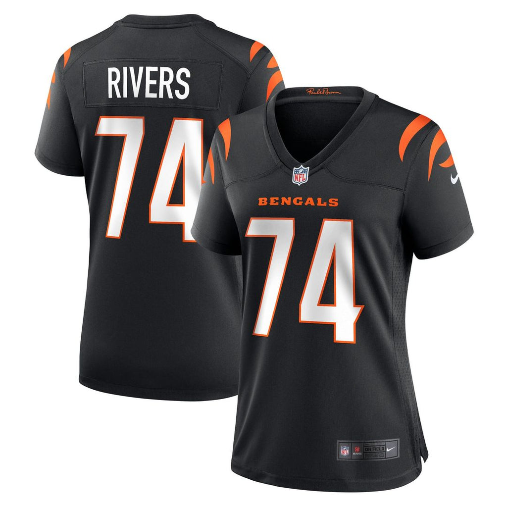 Jalen Rivers Cincinnati Bengals Nike Women's Team Game Jersey -  Black