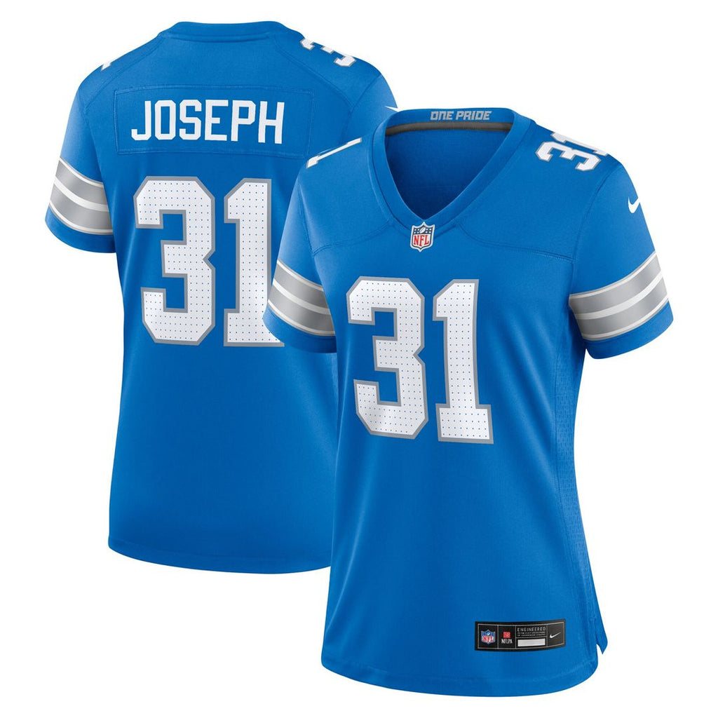 Kerby Joseph Detroit Lions Nike Women's Team Game Jersey -  Blue