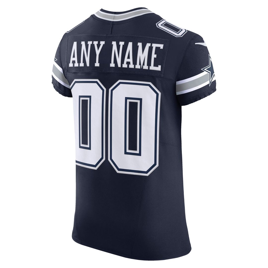 Dallas Cowboys Nike Vapor F.U.S.E. Elite Custom Jersey - Navy