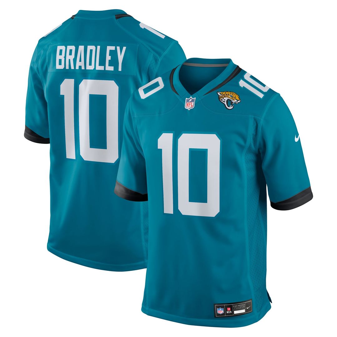 Carter Bradley Jacksonville Jaguars Nike Team Game Jersey -  Teal