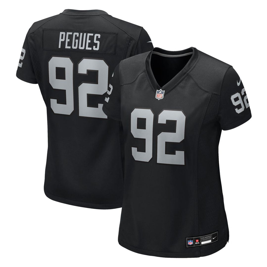 JJ Pegues Las Vegas Raiders Nike Women's Team Game Jersey -  Black