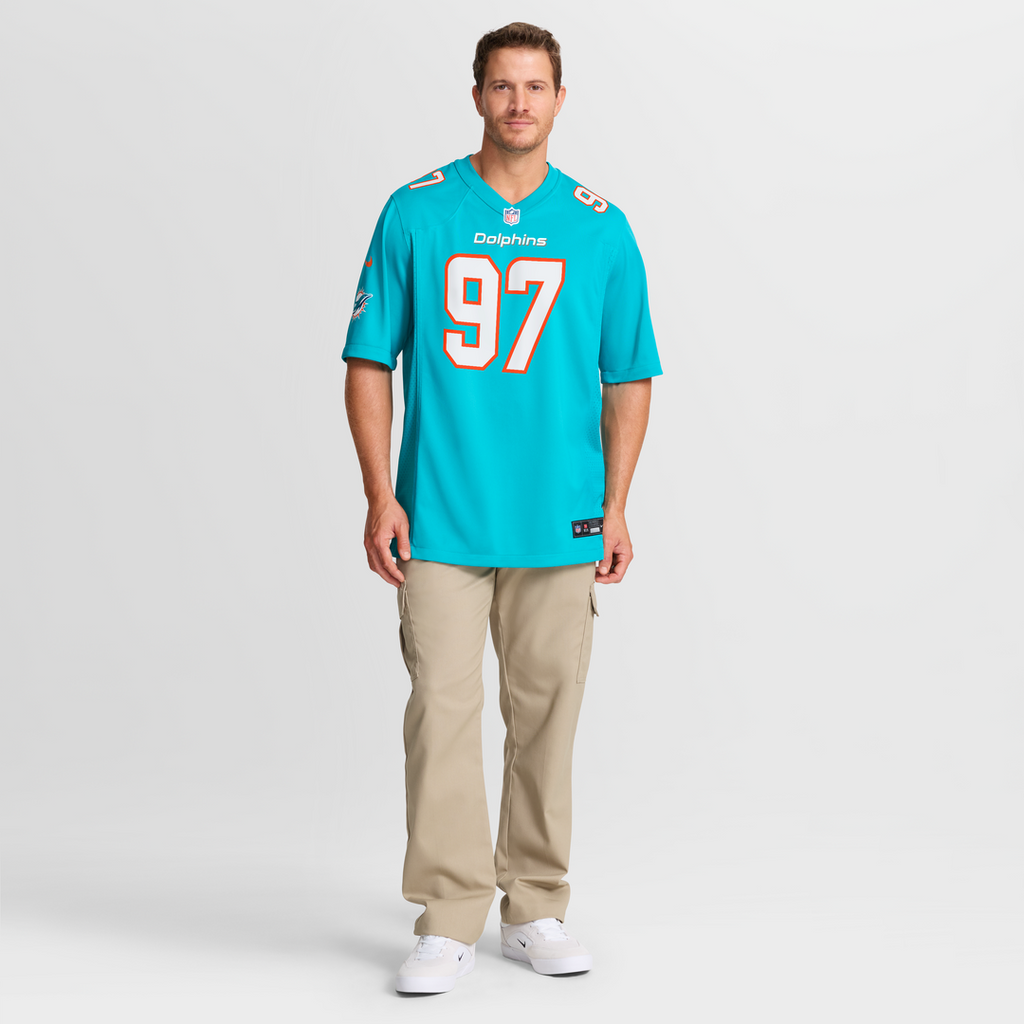 Rashard Lawrence Miami Dolphins Nike Team Game Jersey -  Aqua