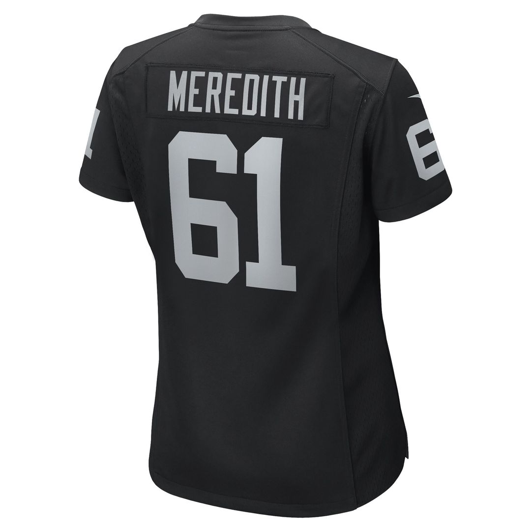 Jordan Meredith Las Vegas Raiders Nike Women's Game Player Jersey - Black