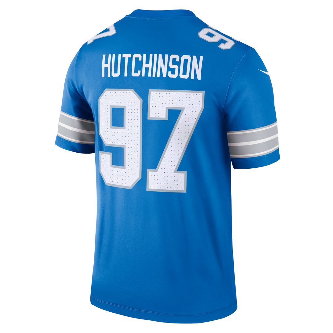 Aidan Hutchinson Detroit Lions Nike Legend Player Performance Top - Blue