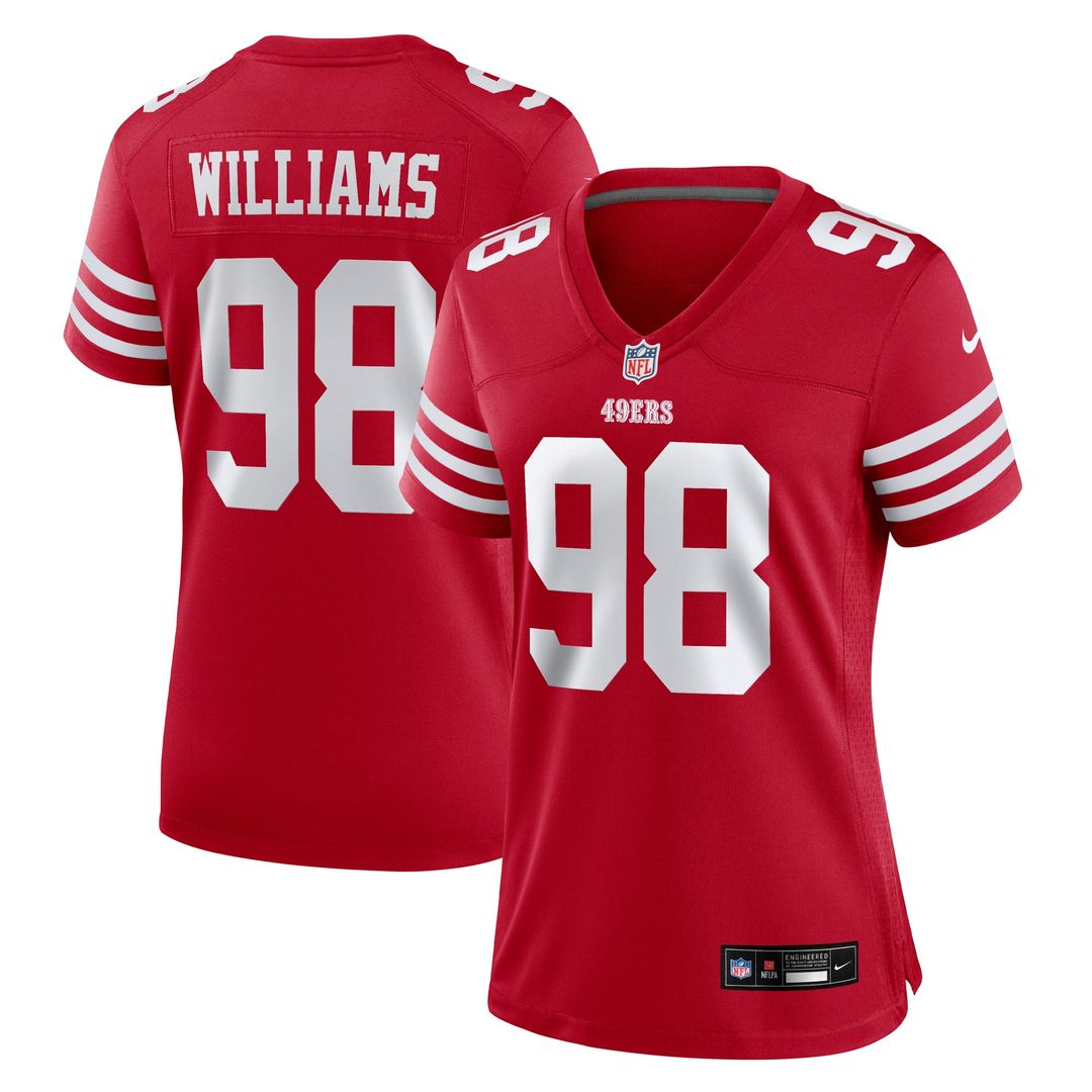 Mykel Williams San Francisco 49ers Nike Women's Team Game Jersey -  Scarlet