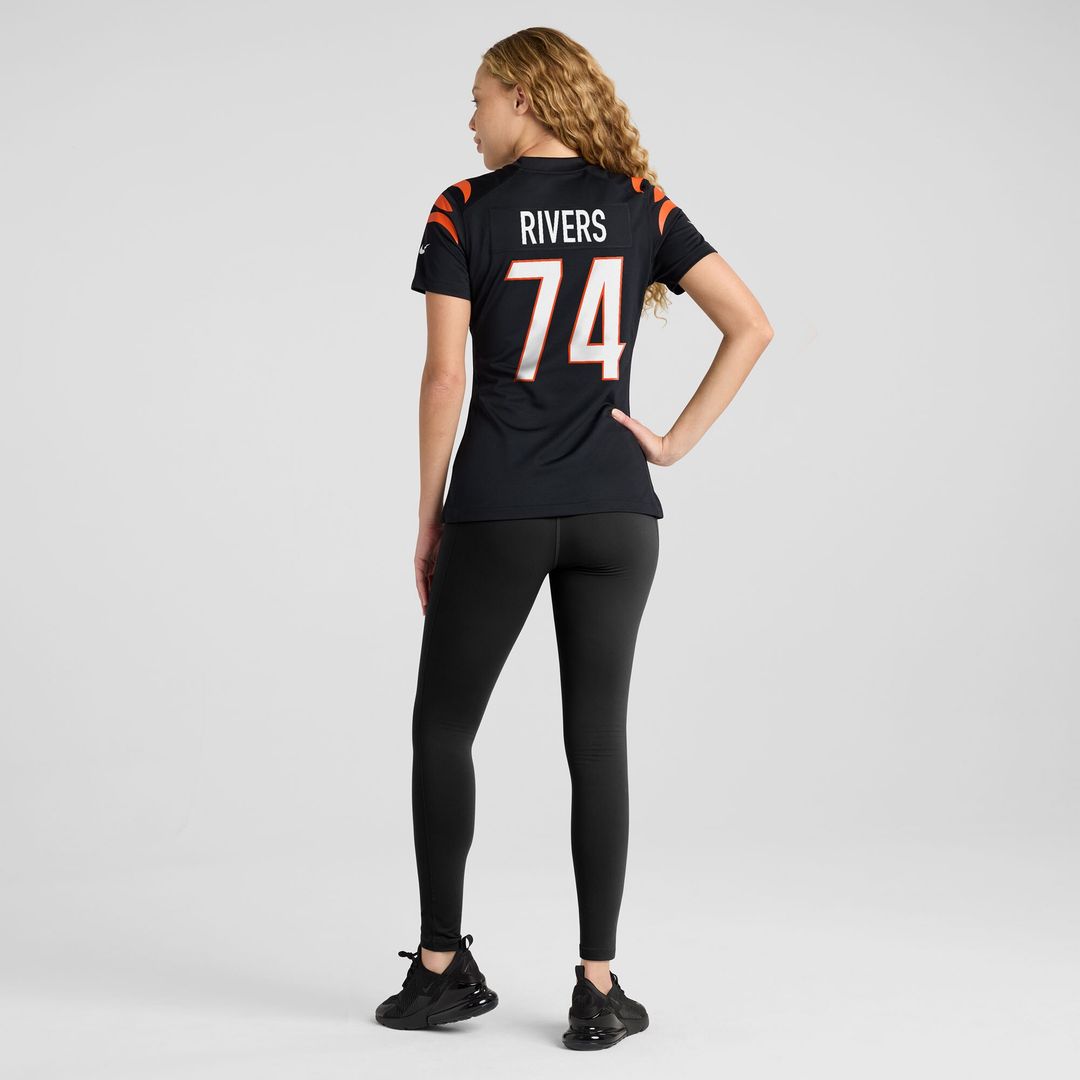 Jalen Rivers Cincinnati Bengals Nike Women's Team Game Jersey -  Black