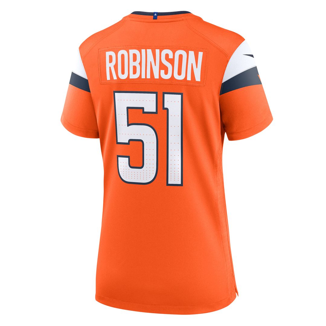 Que Robinson Denver Broncos Nike Women's Team Game Jersey -  Orange