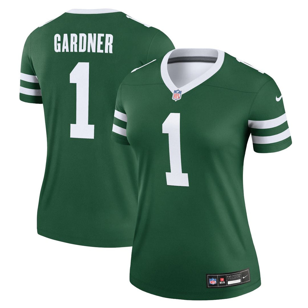 Ahmad Sauce Gardner New York Jets Nike Women's Legend Player Performance Top - Legacy Green
