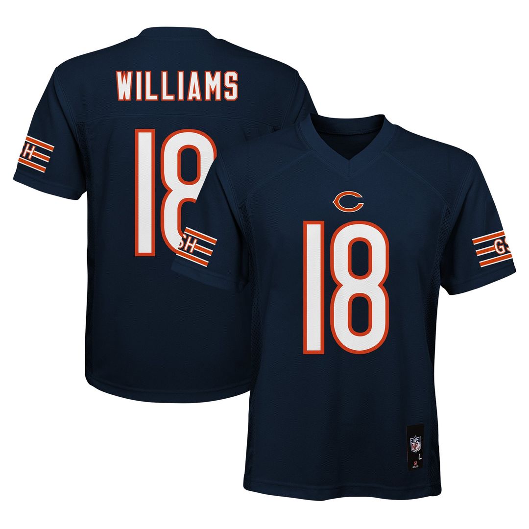 Caleb Williams Chicago Bears Youth Replica Player Jersey - Navy