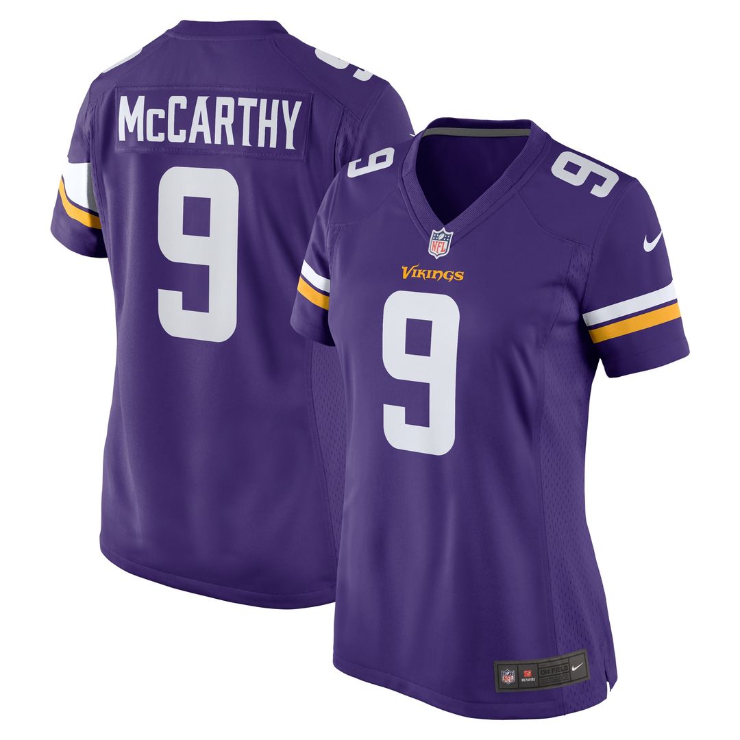 J.J. McCarthy Minnesota Vikings Nike Women's  Player Game Jersey - Purple