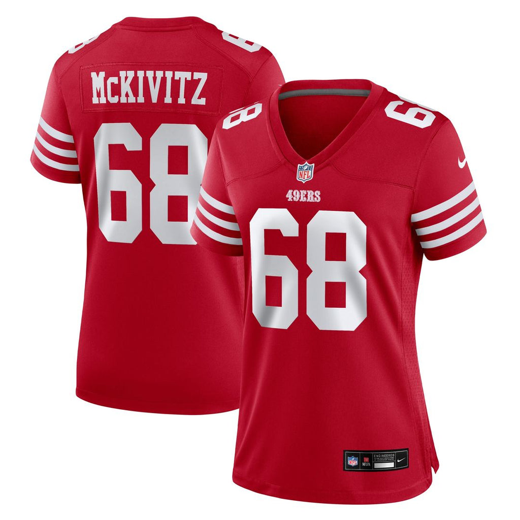 Colton McKivitz San Francisco 49ers Nike Women's Team Game Jersey -  Scarlet