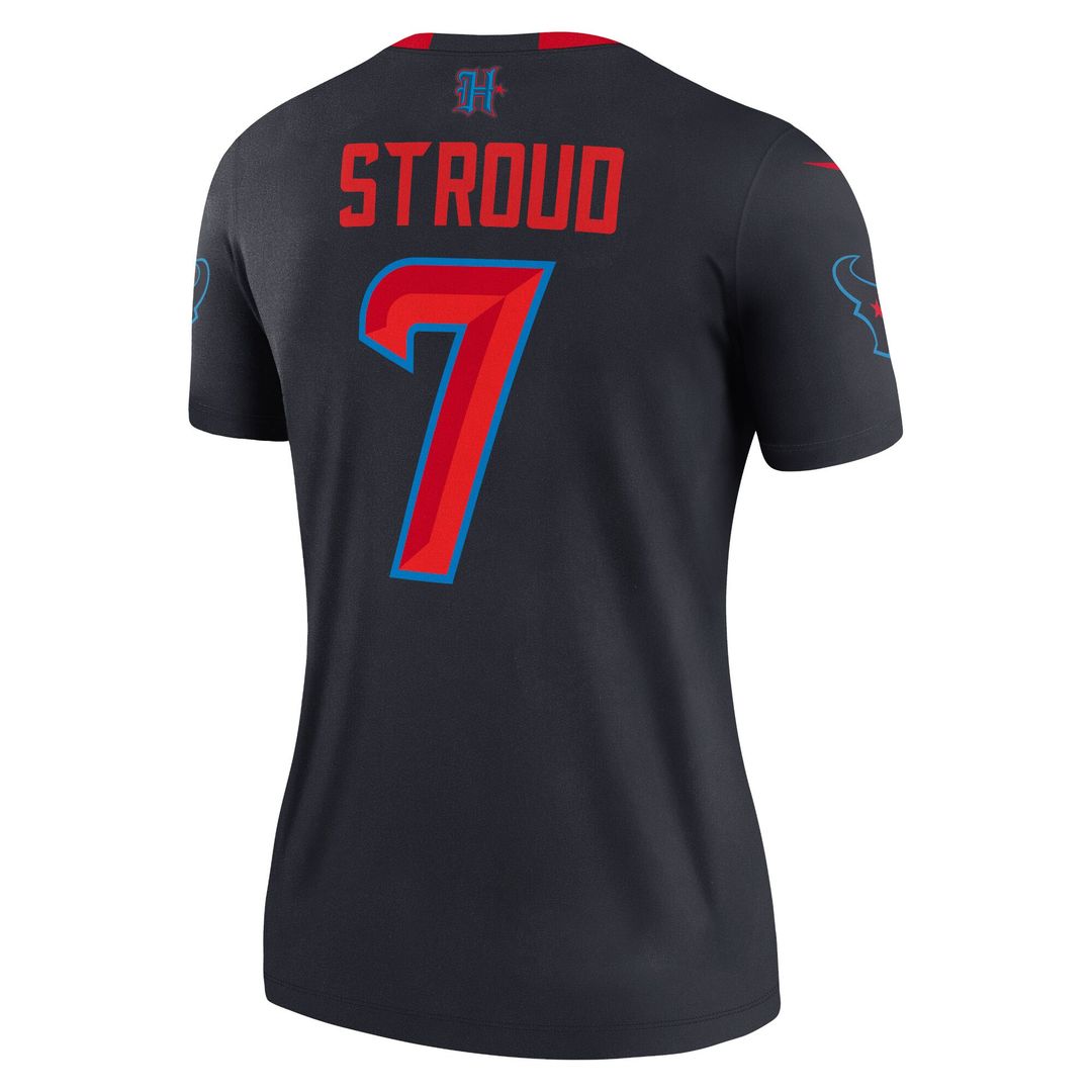 C.J. Stroud Houston Texans Nike Women's Alternate Legend Player Performance Top -  Navy