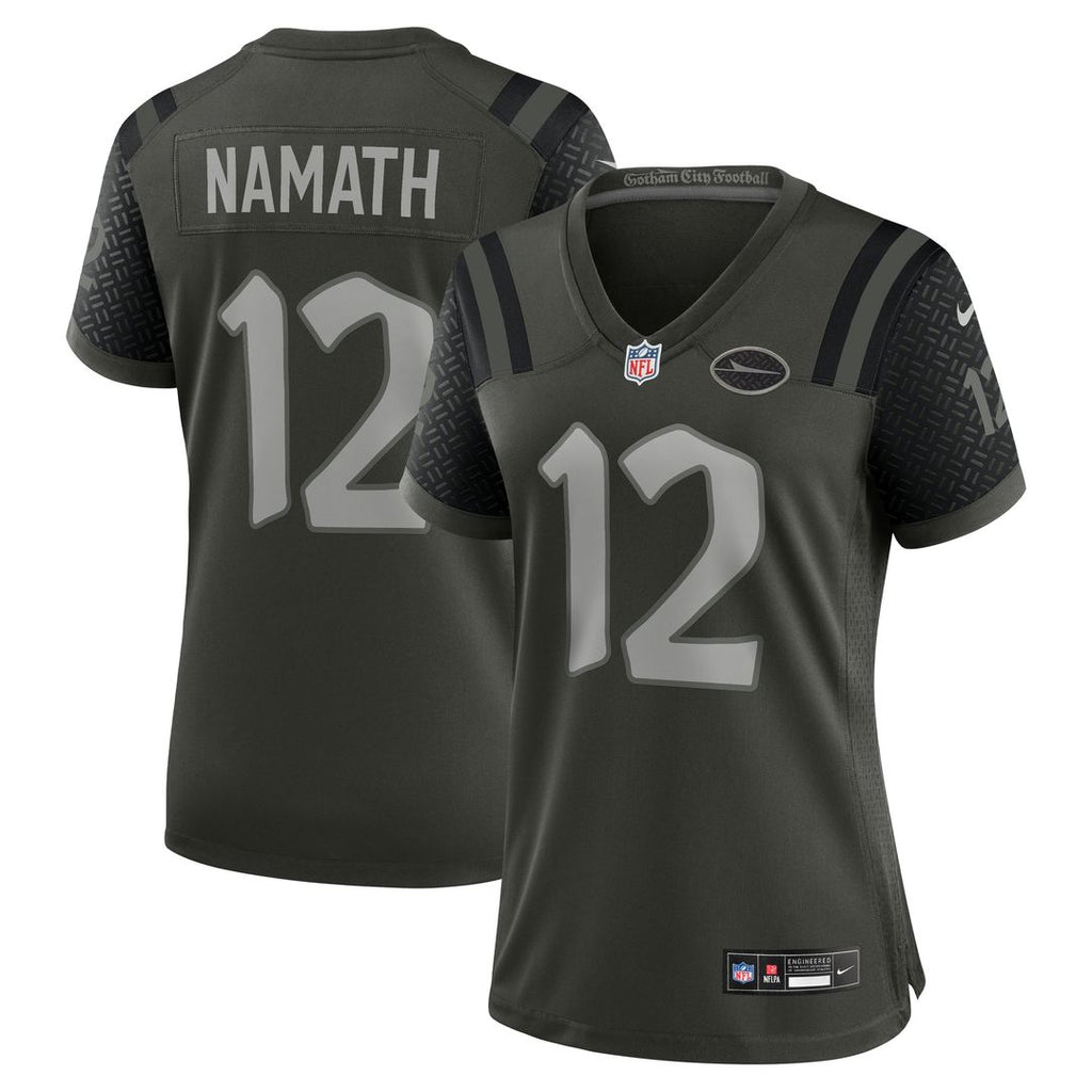 Joe Namath New York Jets Nike Women's 2025 Rivalries Collection Retired Player Game Jersey - Gotham Green
