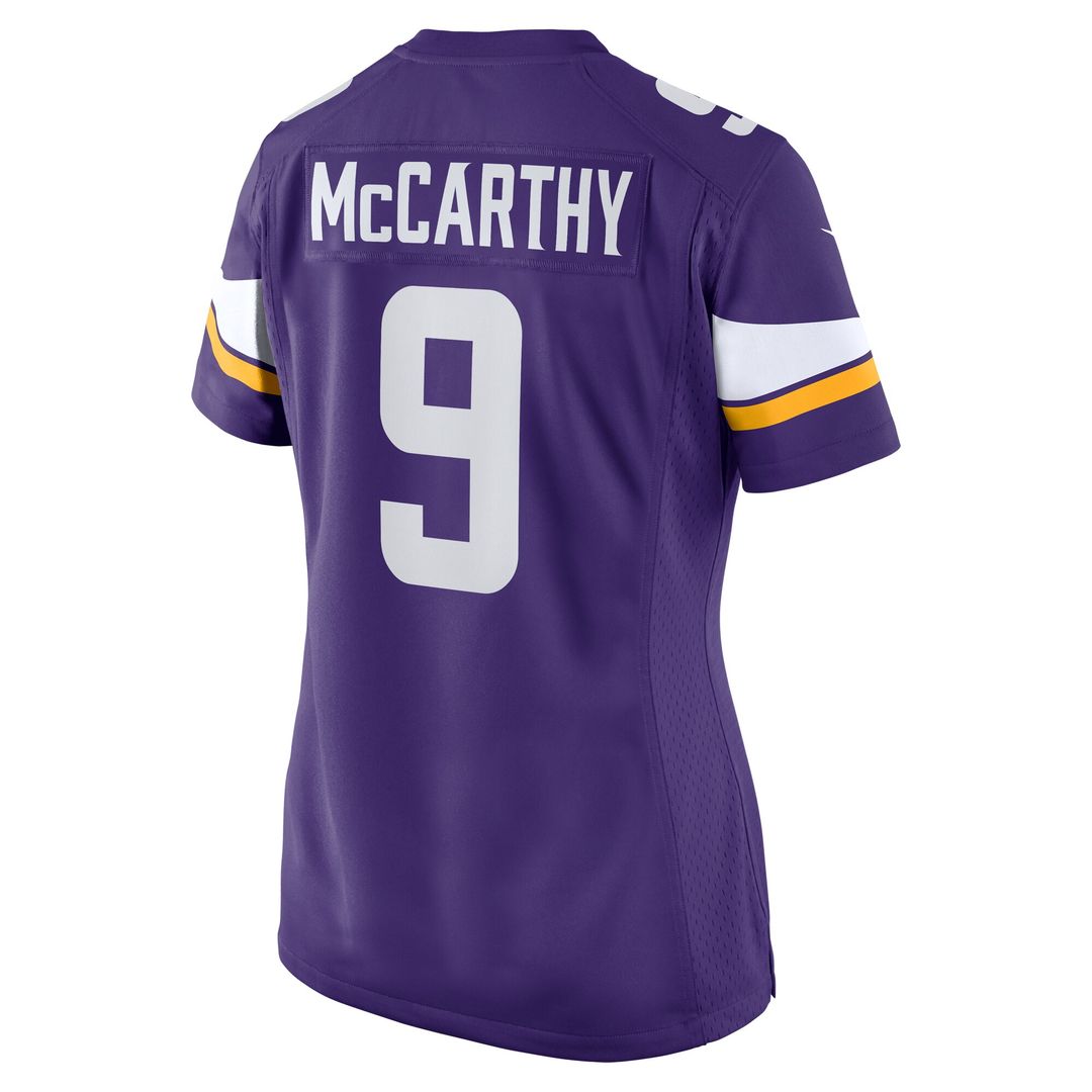 J.J. McCarthy Minnesota Vikings Nike Women's  Player Game Jersey - Purple