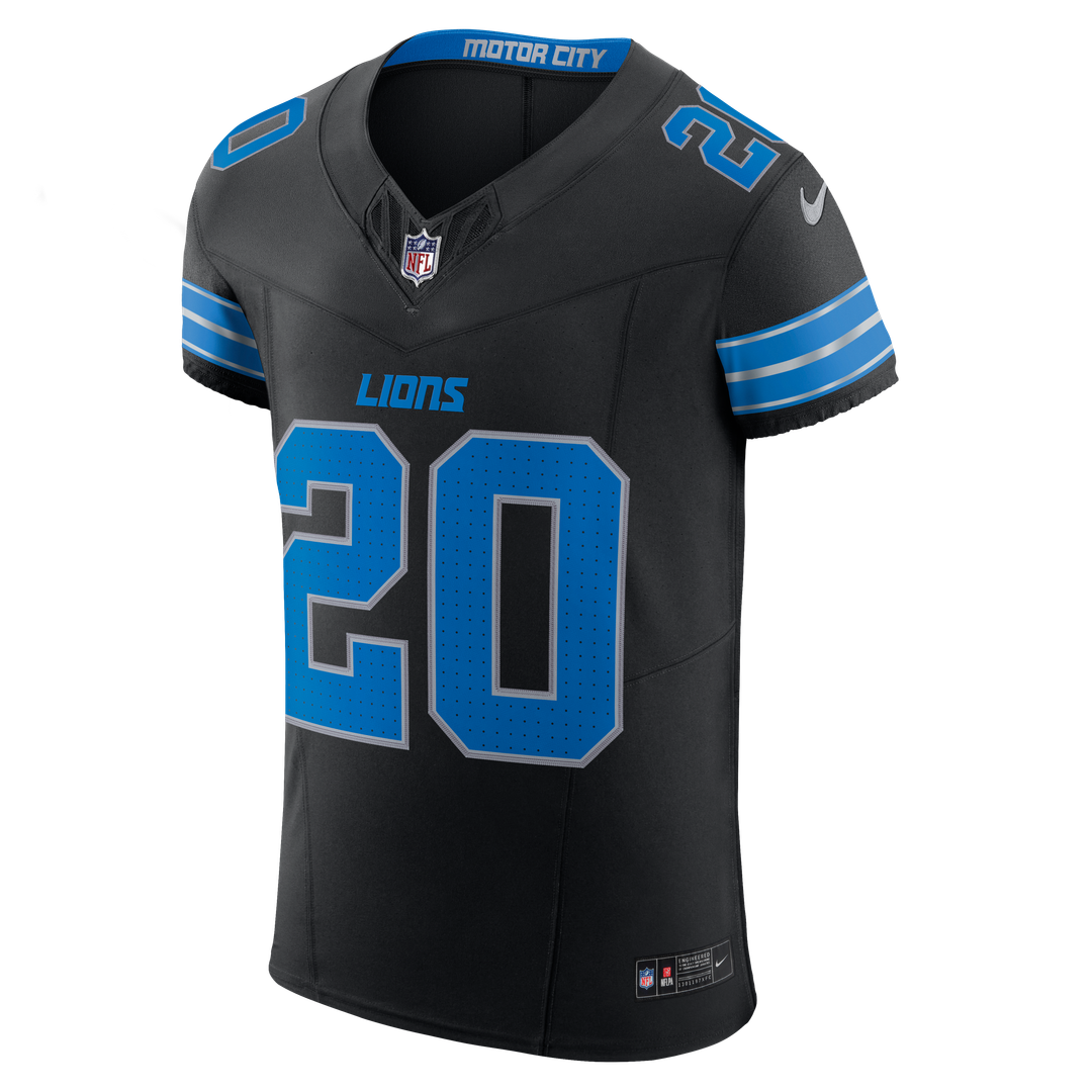 Barry Sanders Detroit Lions Nike Alternate Vapor F.U.S.E. Elite Jersey - Black