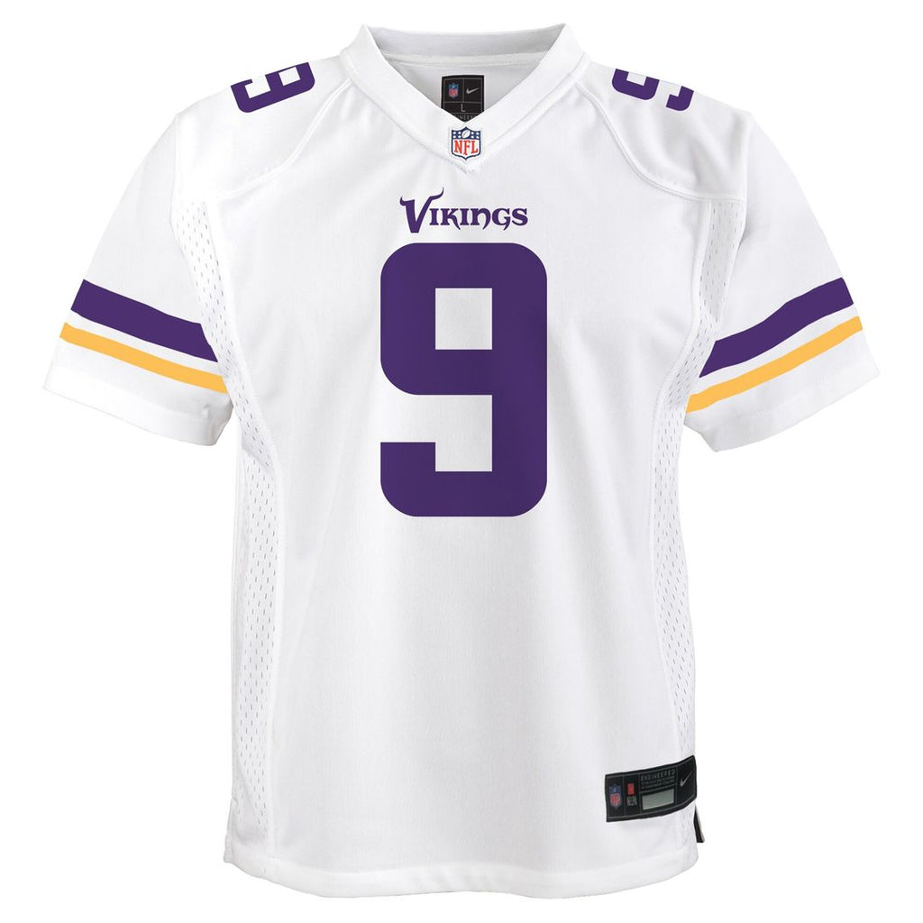 J.J. McCarthy Minnesota Vikings Nike Youth Game Jersey - White