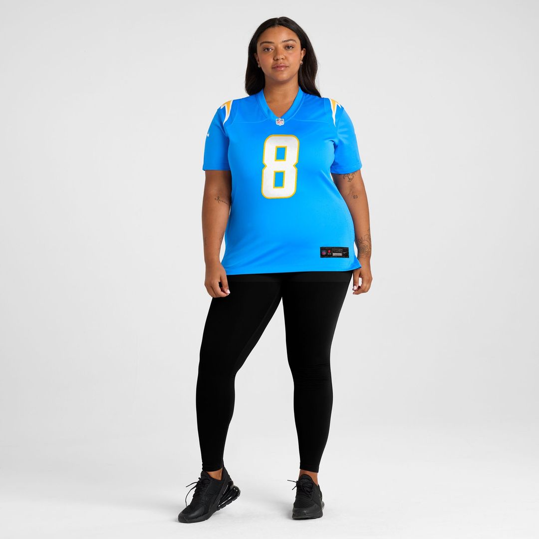 Omarion Hampton Los Angeles Chargers Nike Women's Team Game Jersey -  Powder Blue