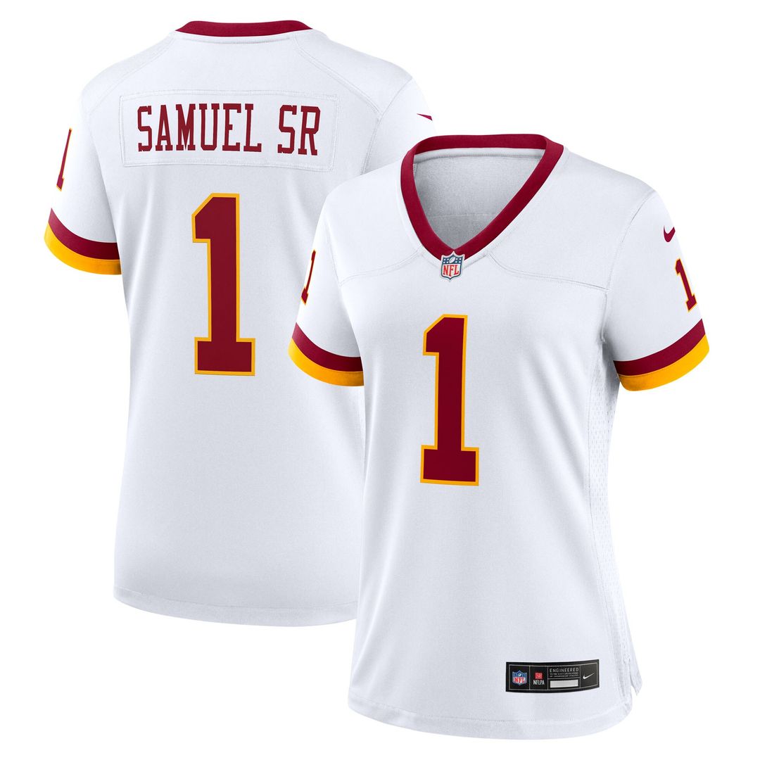 Deebo Samuel Sr Washington Commanders Nike Women's Game Super Bowl Era Jersey - White