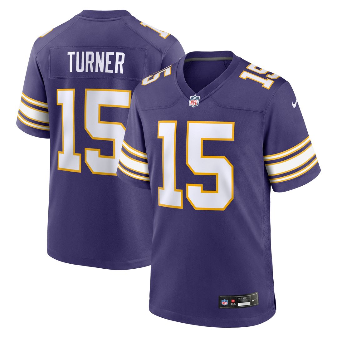Dallas Turner Minnesota Vikings Nike Alternate Game Jersey - Purple