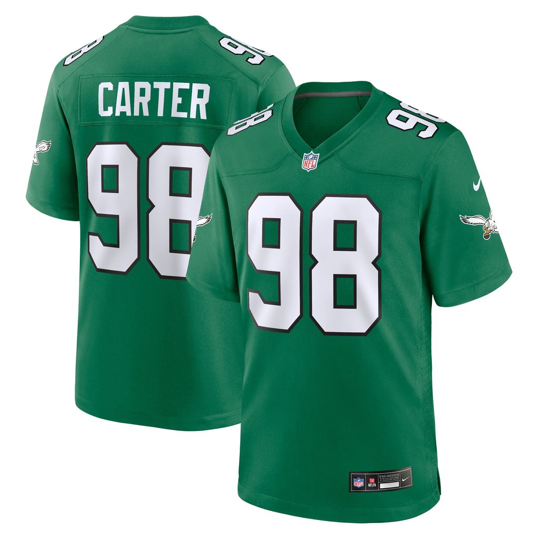 Jalen Carter Philadelphia Eagles Nike Alternate Game Jersey - Kelly Green