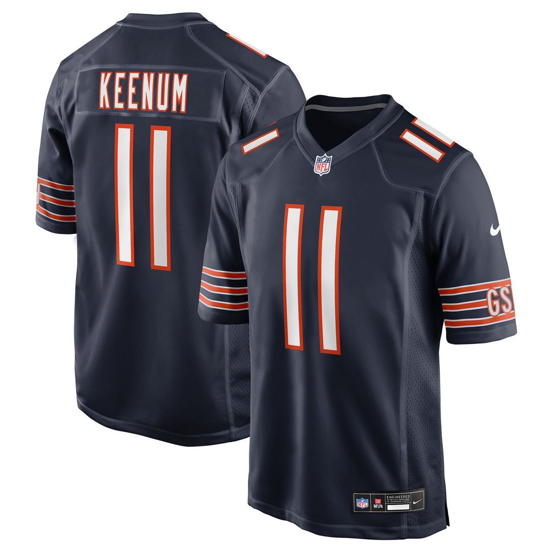 Case Keenum Chicago Bears Nike Team Game Jersey -  Navy