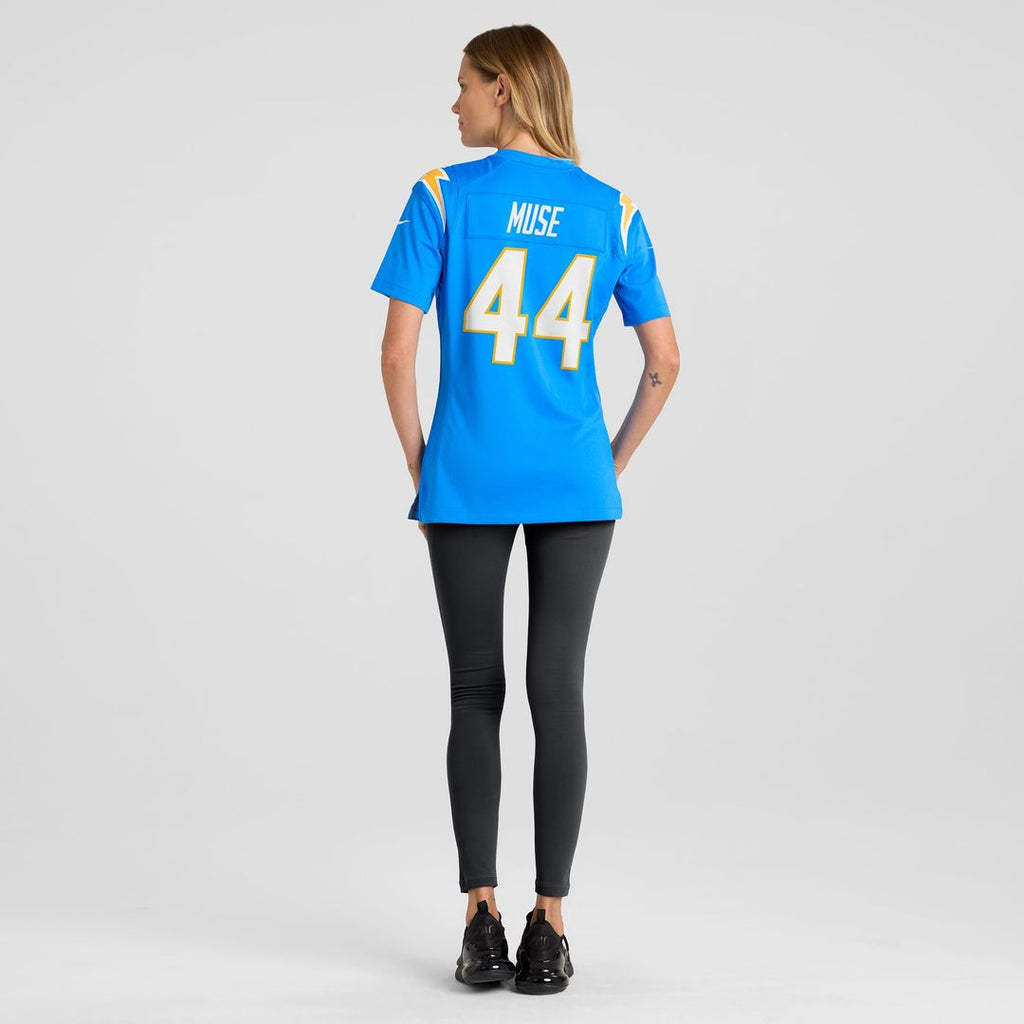 Tanner Muse Los Angeles Chargers Nike Women's Team Game Jersey -  Powder Blue