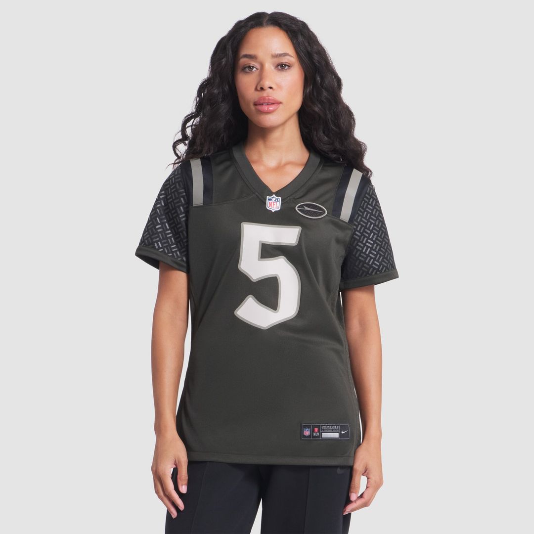 Garrett Wilson New York Jets Nike Women's 2025 Rivalries Collection Game Jersey - Gotham Green