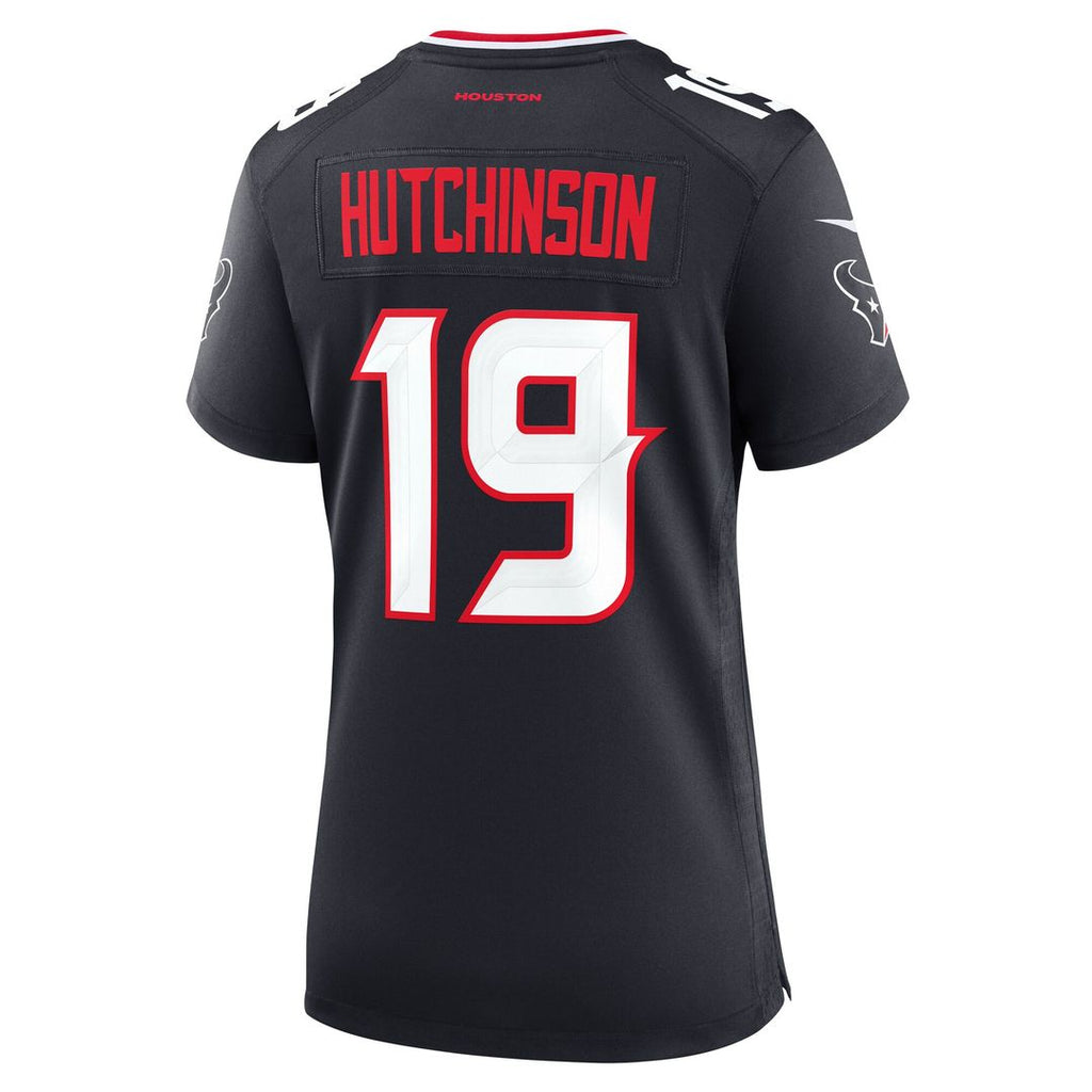 Xavier Hutchinson Houston Texans Nike Women's Team Game Jersey -  Navy