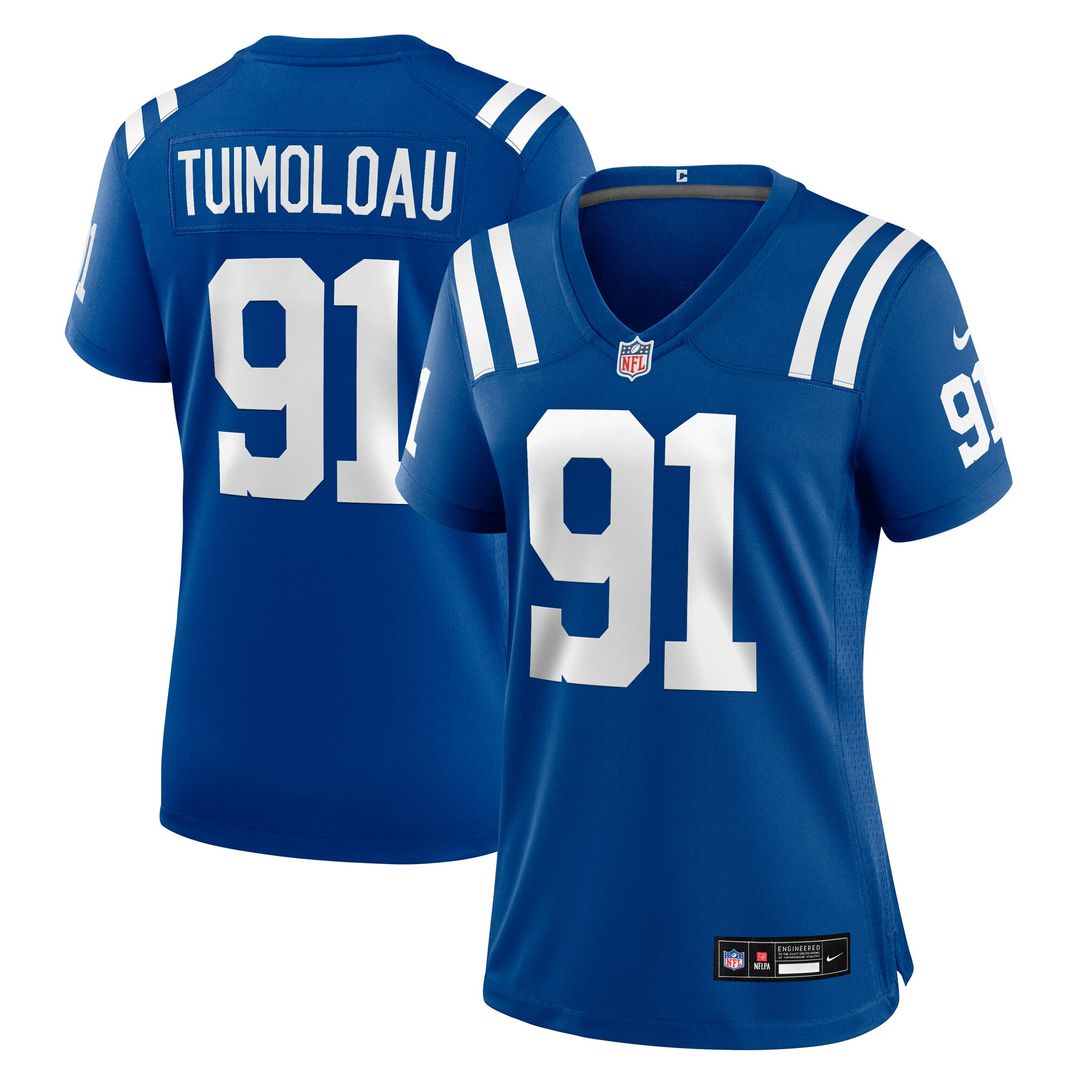 JT Tuimoloau Indianapolis Colts Nike Women's Team Game Jersey -  Royal