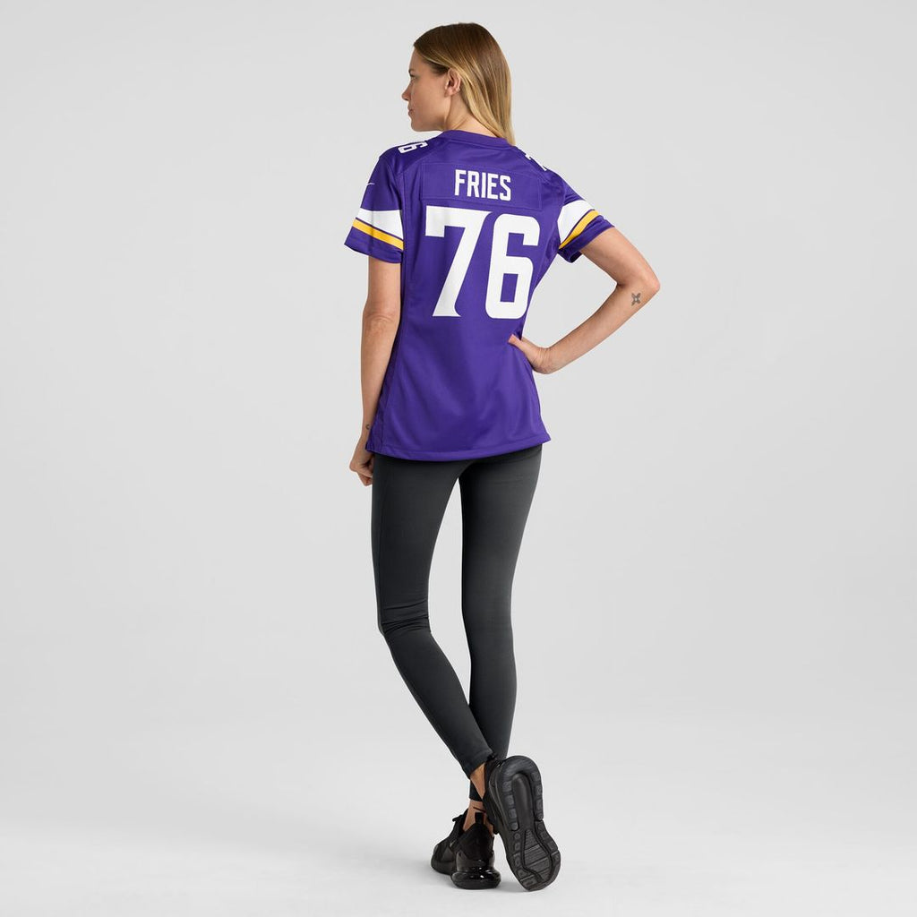 Will Fries Minnesota Vikings Nike Women's Team Game Jersey -  Purple