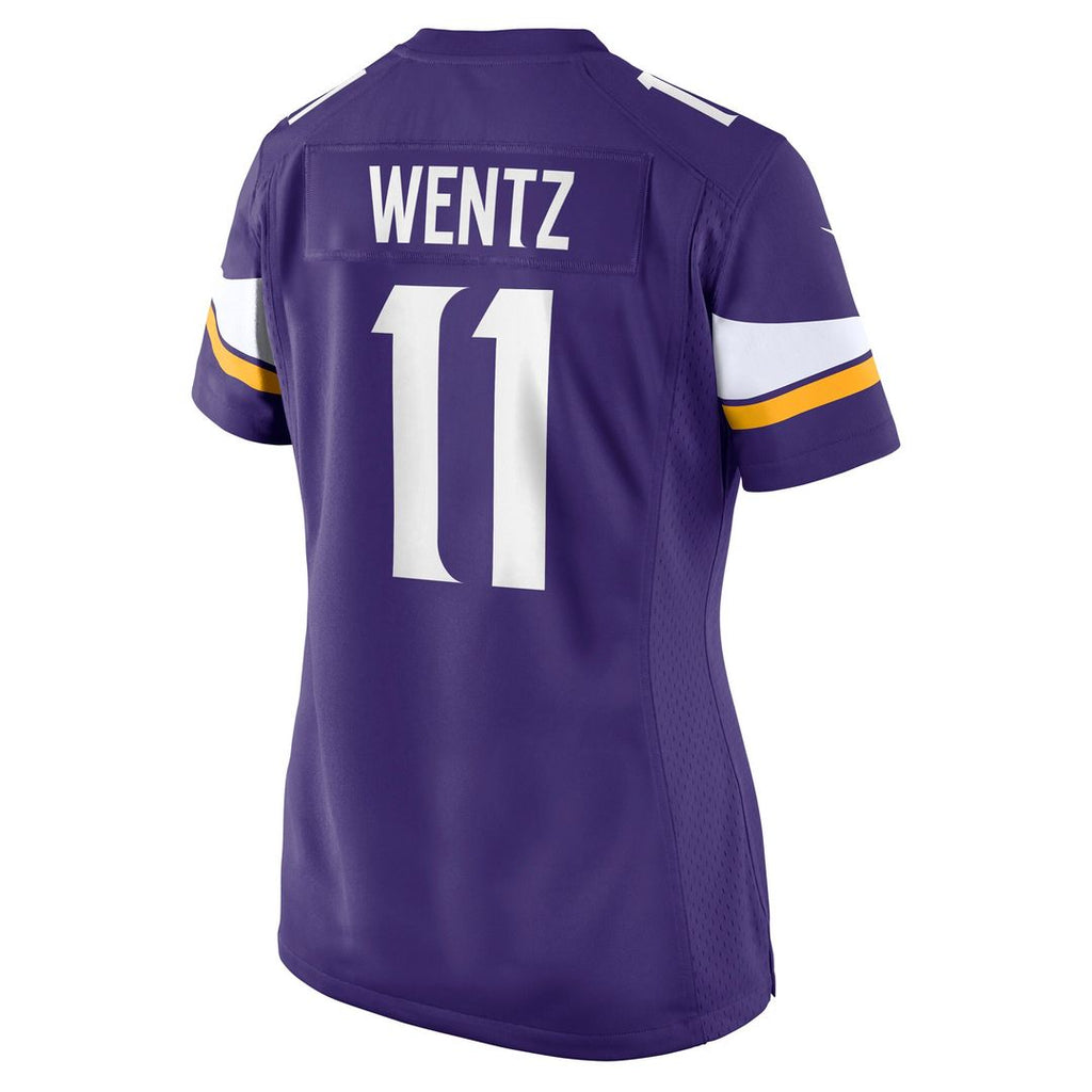 Carson Wentz Minnesota Vikings Nike Women's Team Game Jersey -  Purple