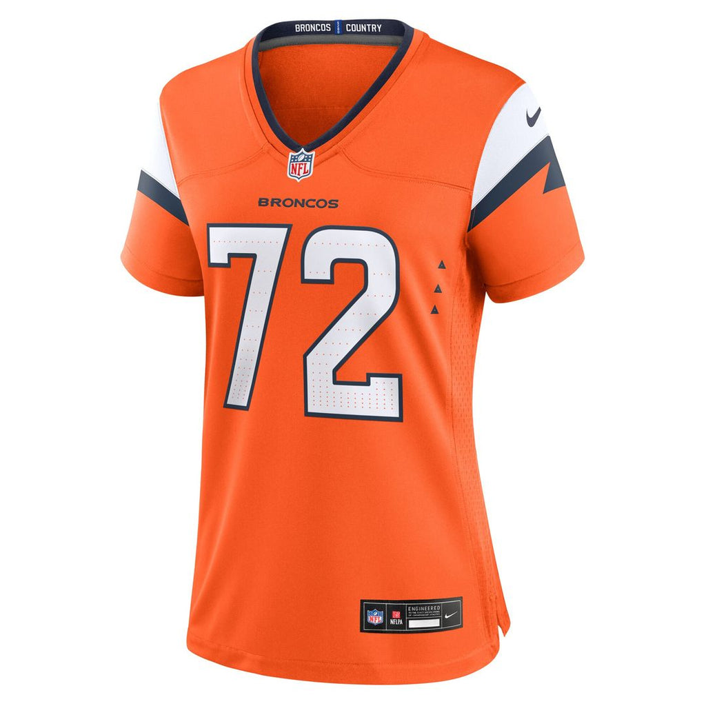 Garett Bolles Denver Broncos Nike Women's Team Game Jersey -  Orange