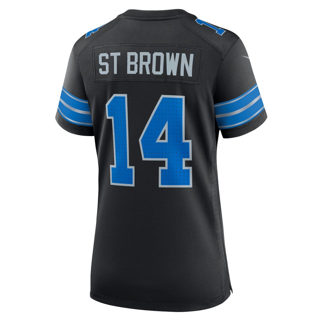 Amon-Ra St. Brown Detroit Lions Nike Women's 2nd Alternate Game Jersey - Black