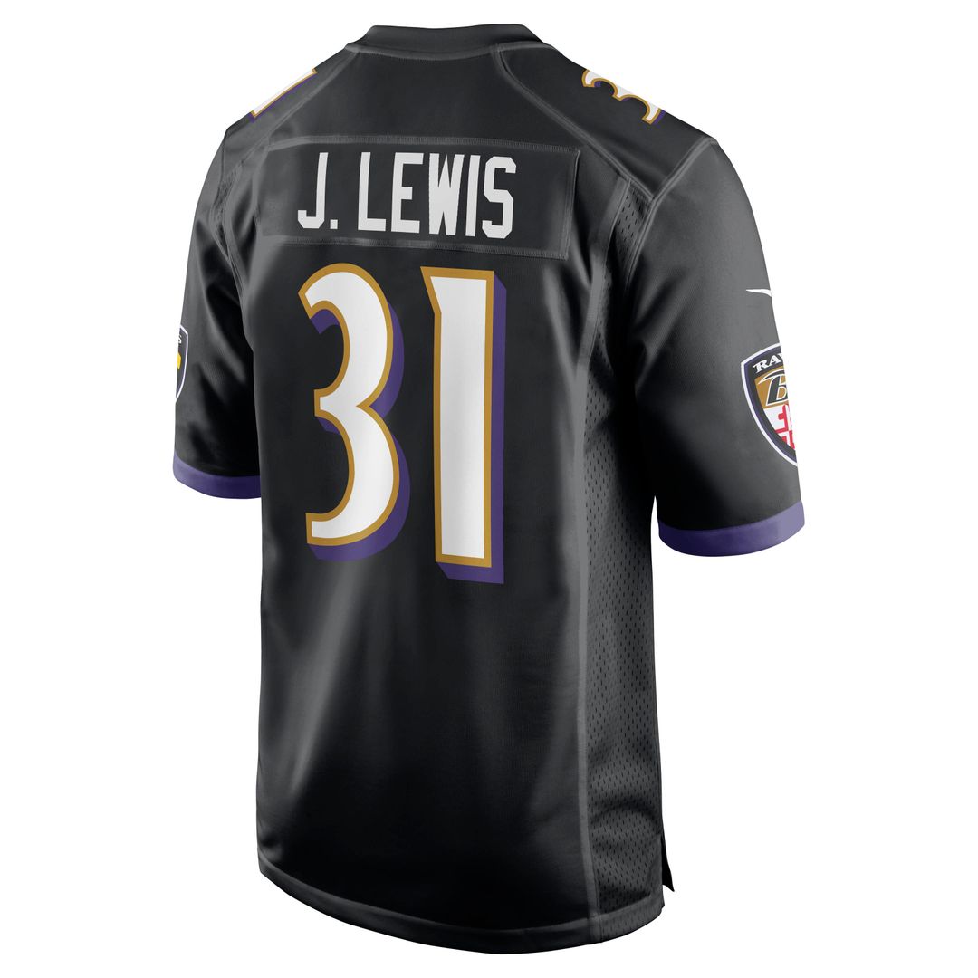Jamal Lewis Baltimore Ravens Nike Retired Player Alternate Game Jersey - Black