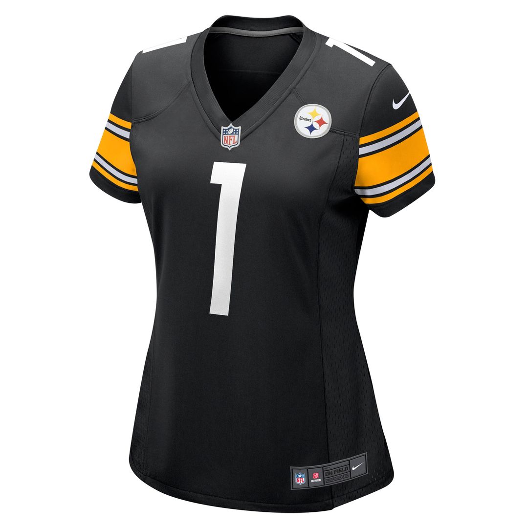 Number 1 Mom Pittsburgh Steelers Nike Women's Game Jersey - Black