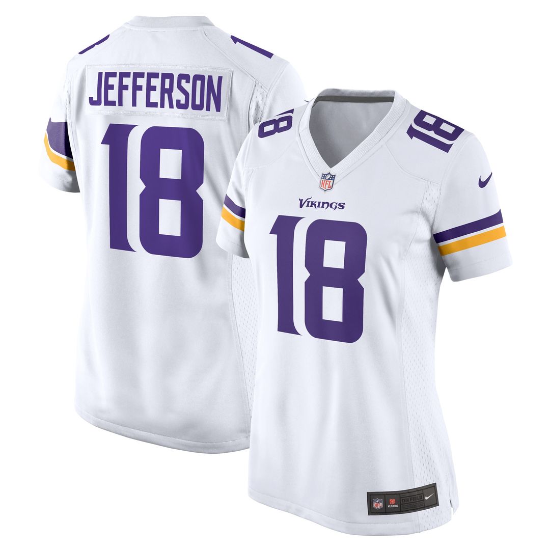 Justin Jefferson Minnesota Vikings Nike Women's Game Player Jersey - White
