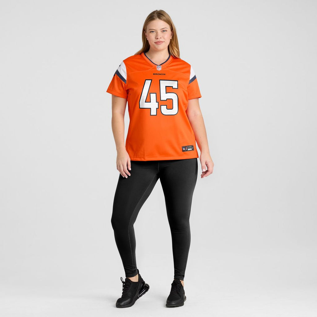 Nate Adkins Denver Broncos Nike Women's Team Game Jersey -  Orange