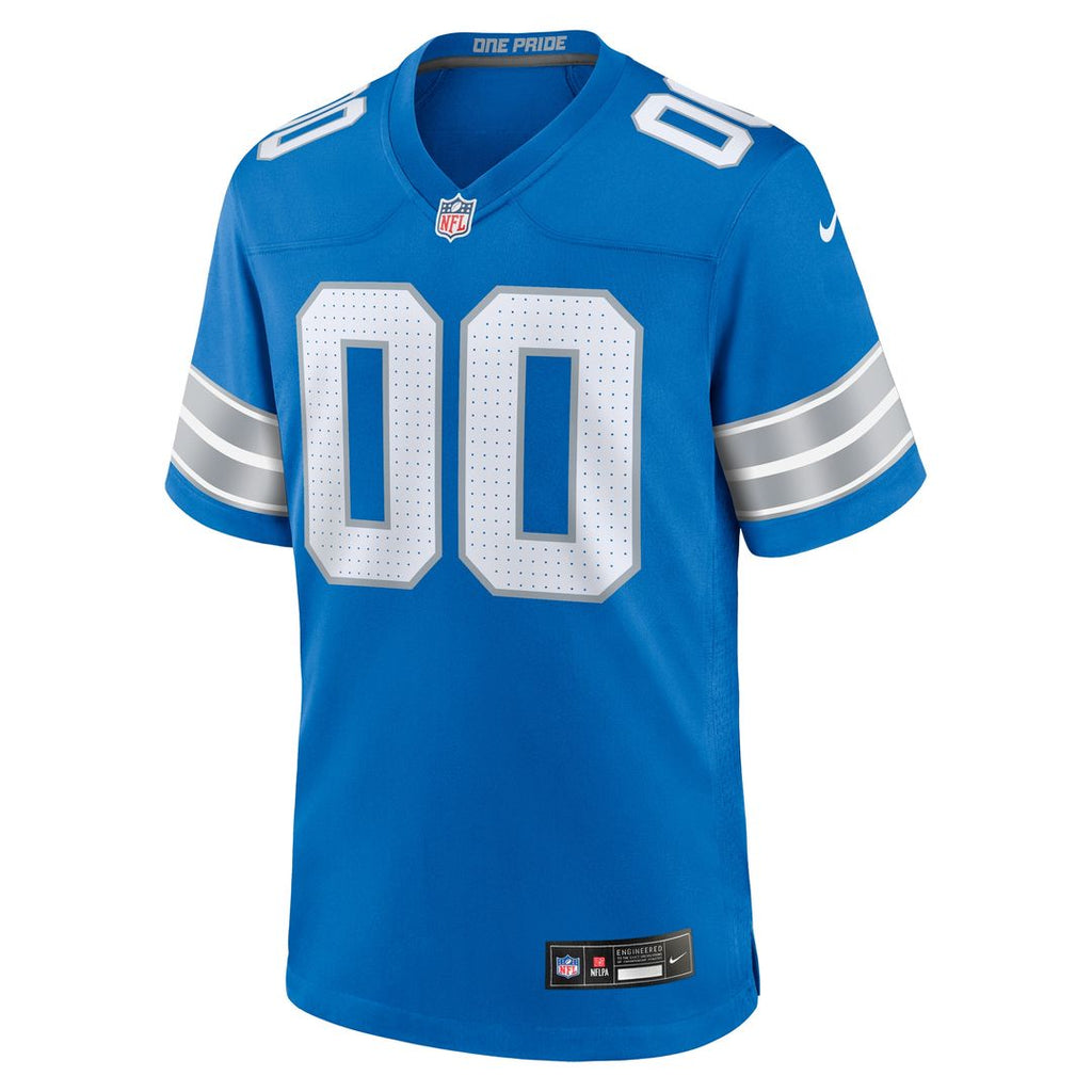 Detroit Lions Nike Custom Game Jersey - Blue