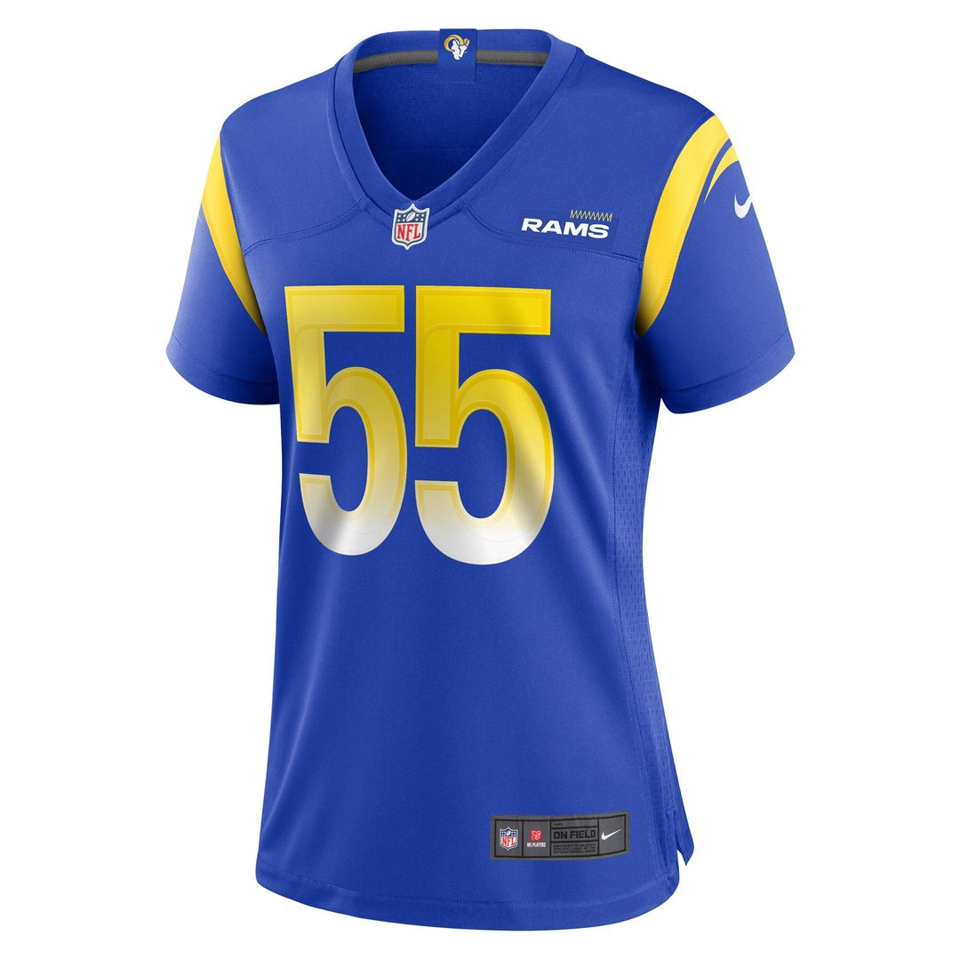 Braden Fiske Los Angeles Rams Nike Women's  Game Jersey -  Royal