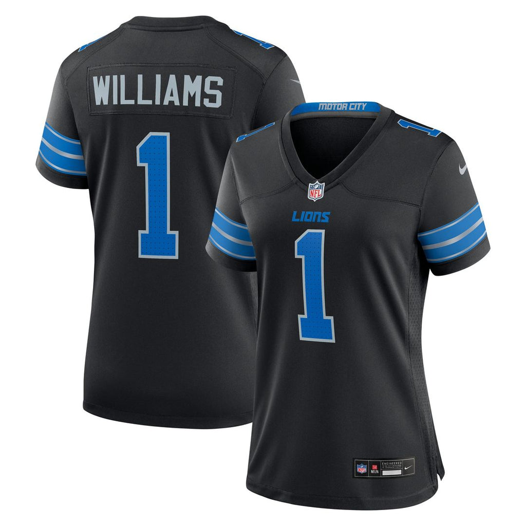 Jameson Williams Detroit Lions Nike Women's 2nd Alternate Game Player Jersey - Black